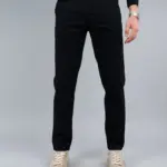 Muške somotne pantalone 100/2974 crne
