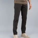 Muške somotne pantalone 100/2974 maslina - Slika 3