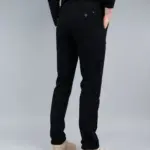 Muške somotne pantalone 100/2974 crne - Slika 7